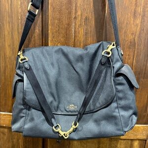 Coach Black Crossbody Bag with Gold Hardware